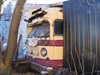 Ex HSR #514 as part of a storage shed in a scrapyard in Mount Forest, ON in 2007.