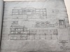Blueprints of the CN James St station, longitudinal sections north-south and east-west