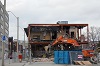 Demolition of the former Rebecca St Bus Terminal, January 5 2022