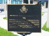 The front of the historical plaque describing the TH&B, located on the site of the former TH&B Hamilton station