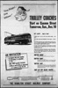 Announcement of opening of Cannon trolley bus