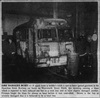The burnt remains of one of the HSR's 19-B Ford Transits. Photo courtesy of the March 13 1951 Hamilton Spectator, pg 7.