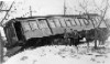 HG&B #151 derailed near Beamsville, during the First World War.