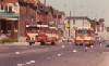 HSR 305 on school bus duty on King St E. at West Ave in May 1969