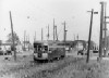 HSR 500 on the Burlington St Right-Of-Way crossing Beach Rd in 1947.