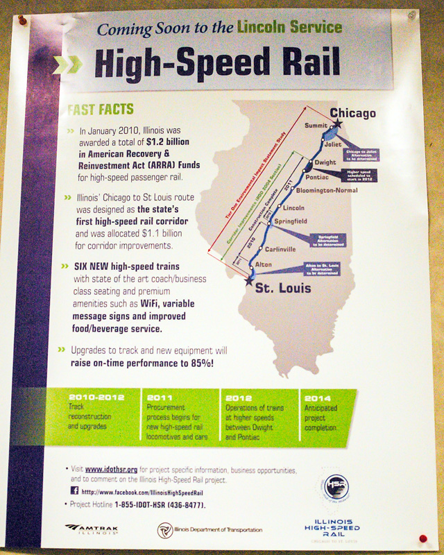 high-speed poster in union station