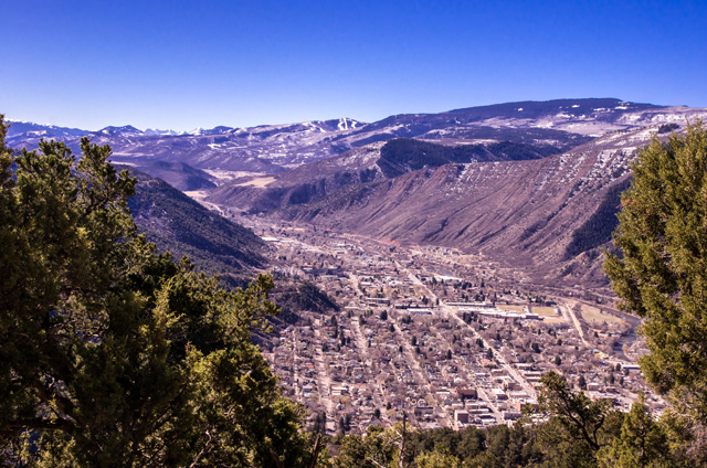 View of Glenwood Springs from Iron Mountain
