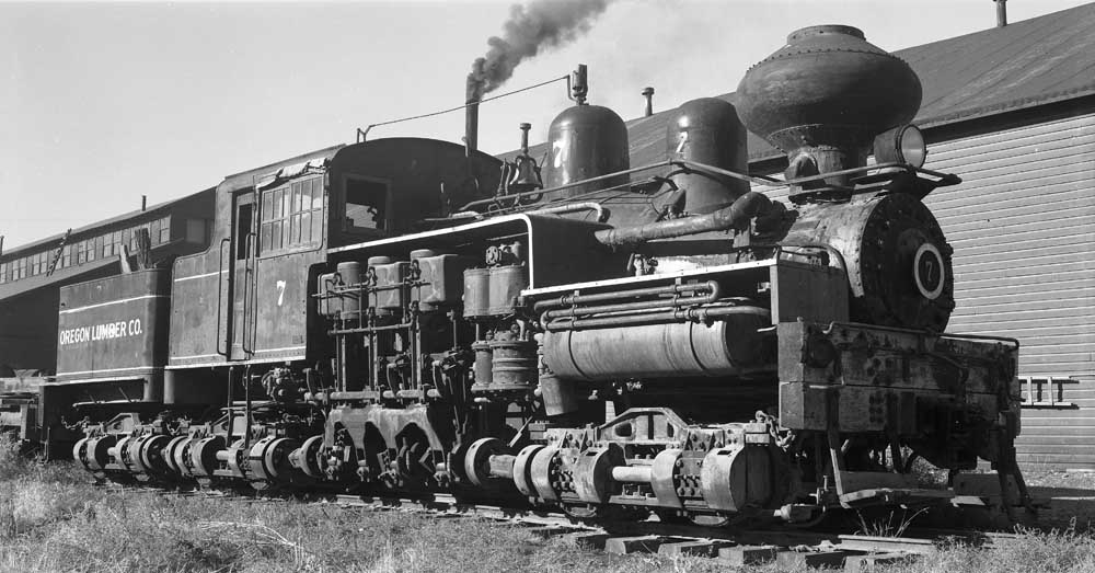 Shay 7 at South Baker on 23 September 1959. Jeff Moore collection.
