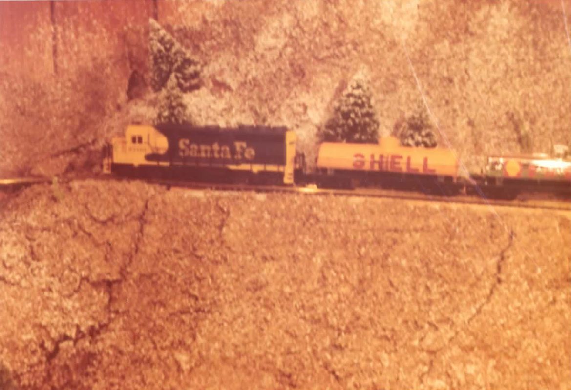 Photo of original layout from the late 1970s.