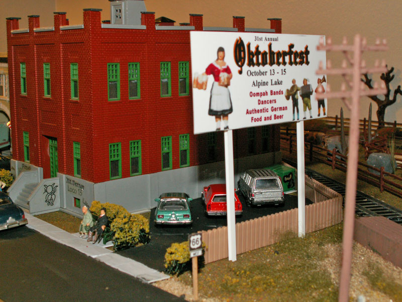 Okotoberfest Sign next to High Desert Apartments
