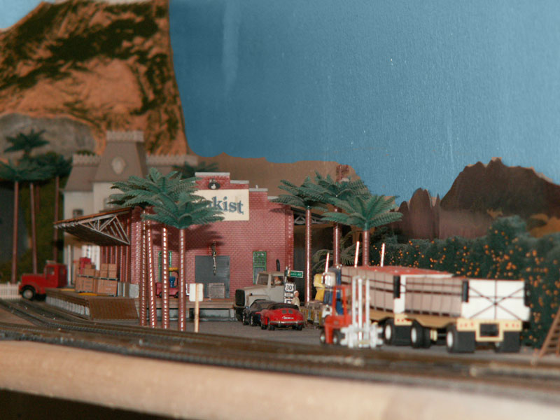 Palm trees line the streets of Highland California