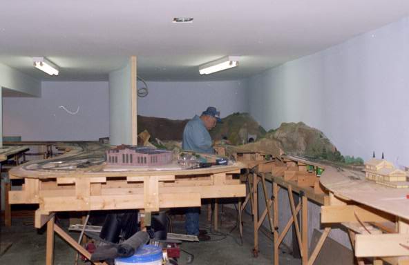 Gary installing switch machines