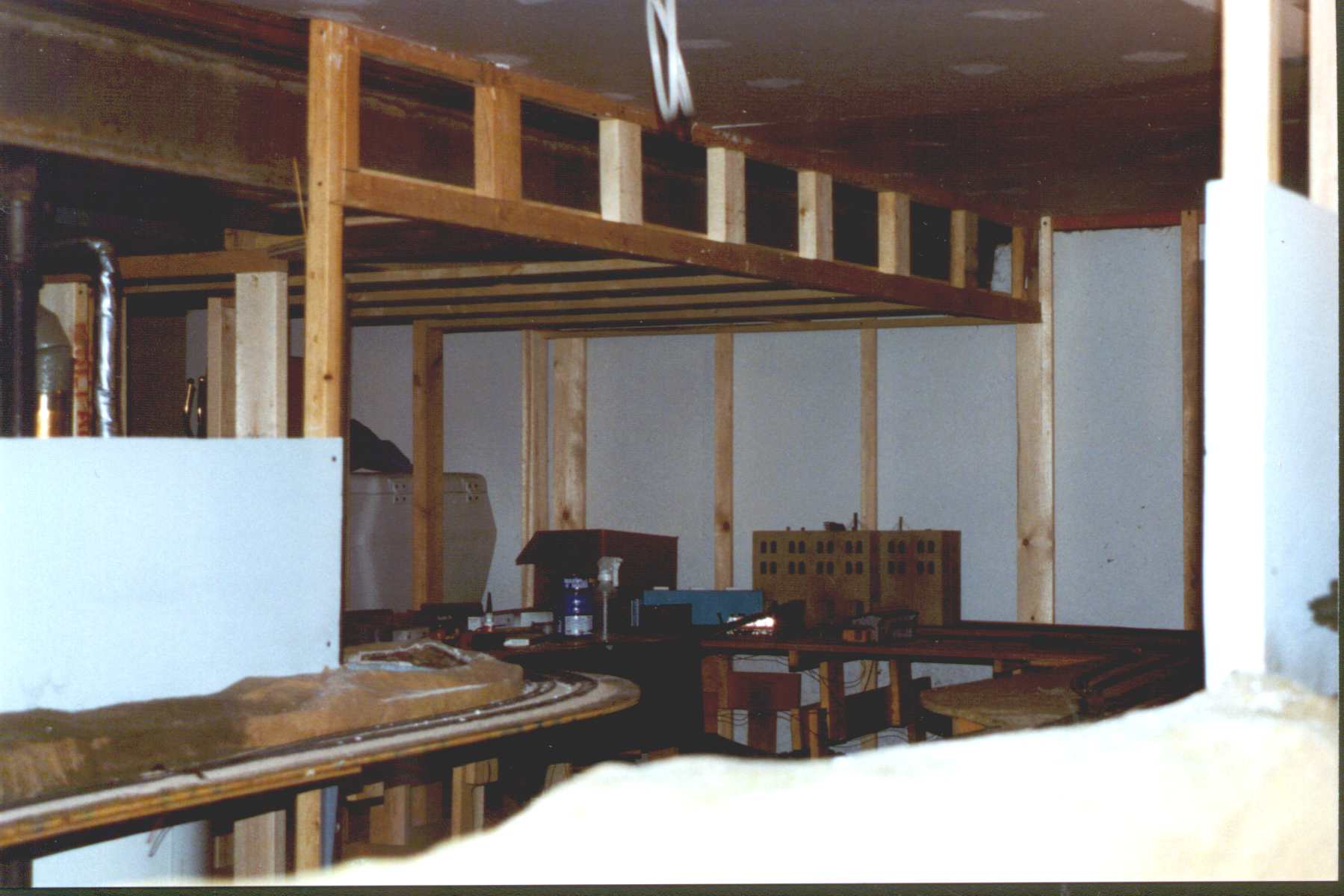 New orrigional yard after backdrop studding