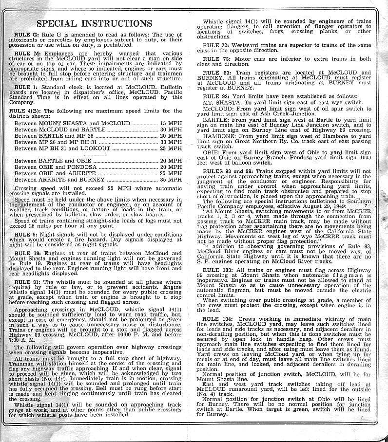 Timetable #67; page 4 & 5.