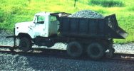 Hi-Rail dump truck