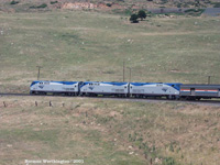 Amtk#179 leads train 5 West of Denver