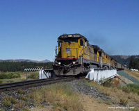 UP 9130 out of Portola, CA