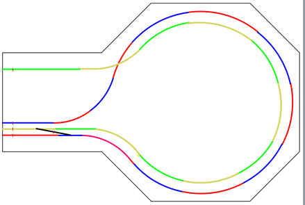 Lollipop Loop Track Diagram