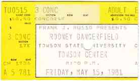 Towson Center ticket stub