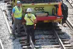 red spray marks progress