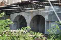 steel frame in place