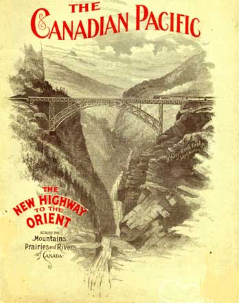 1924 Trans Canada Canadian Pacific Vintage Railway Travel Advertisement Poster 