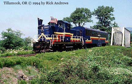 Oregon Coastline Express enters Tillamook