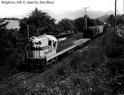 4381 with freigt at Brighton