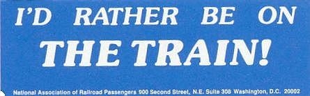 Train bumper sticker