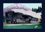 railroad painting entitled 844