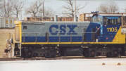CSX 1105 AT TILFORD YARD AT ATLANA, GA