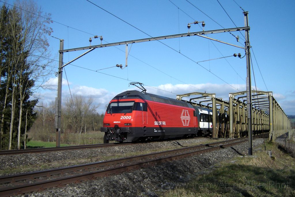 1281-0033-150207.jpg - SBB-CFF Re 460.074-8 / Mülheim-Wigoltigen (Thurbrücke) 15.2.2007