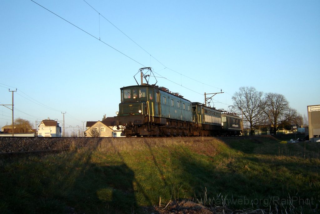 1285-0041-150207.jpg - SBB-CFF Ae 4/7 10950 + Ae 4/7 11010 + MThB Re 416.628-6 / Romanshorn 15.2.2007