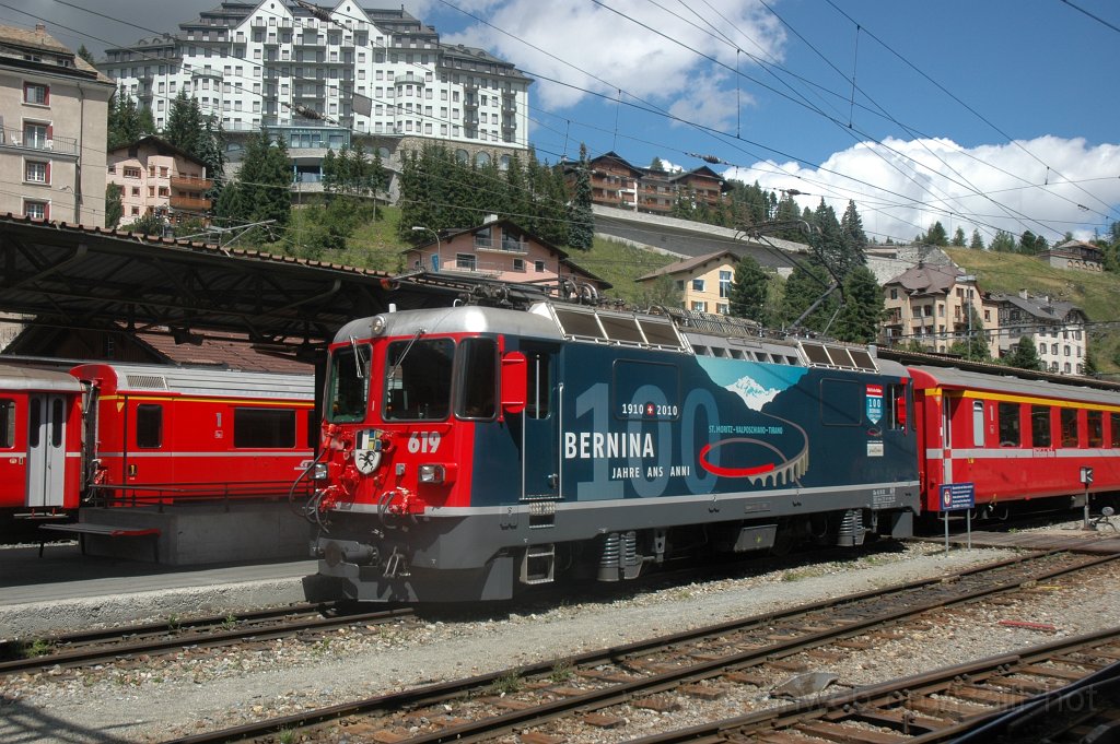 2529-0025-290712.jpg - RhB Ge 4/4'' 619 «Samedan» / St.Moritz 29.7.2012
