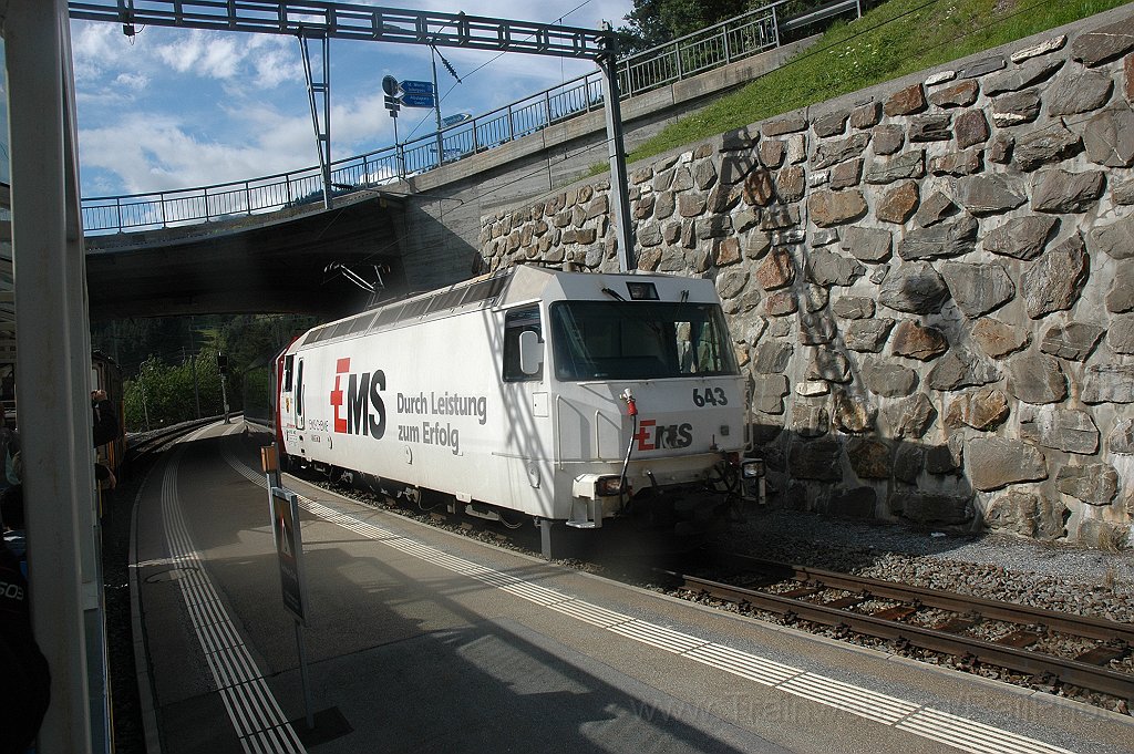 2533-0009-290712.jpg - RhB Ge 4/4''' 643 «Vals» / Tiefencastel 29.7.2012