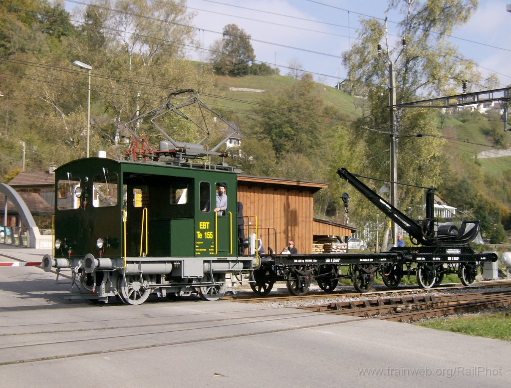 1429-0004-131007.jpg - DBB Te 155 + SBB-CFF X 99441 / Bauma 13.10.2007
