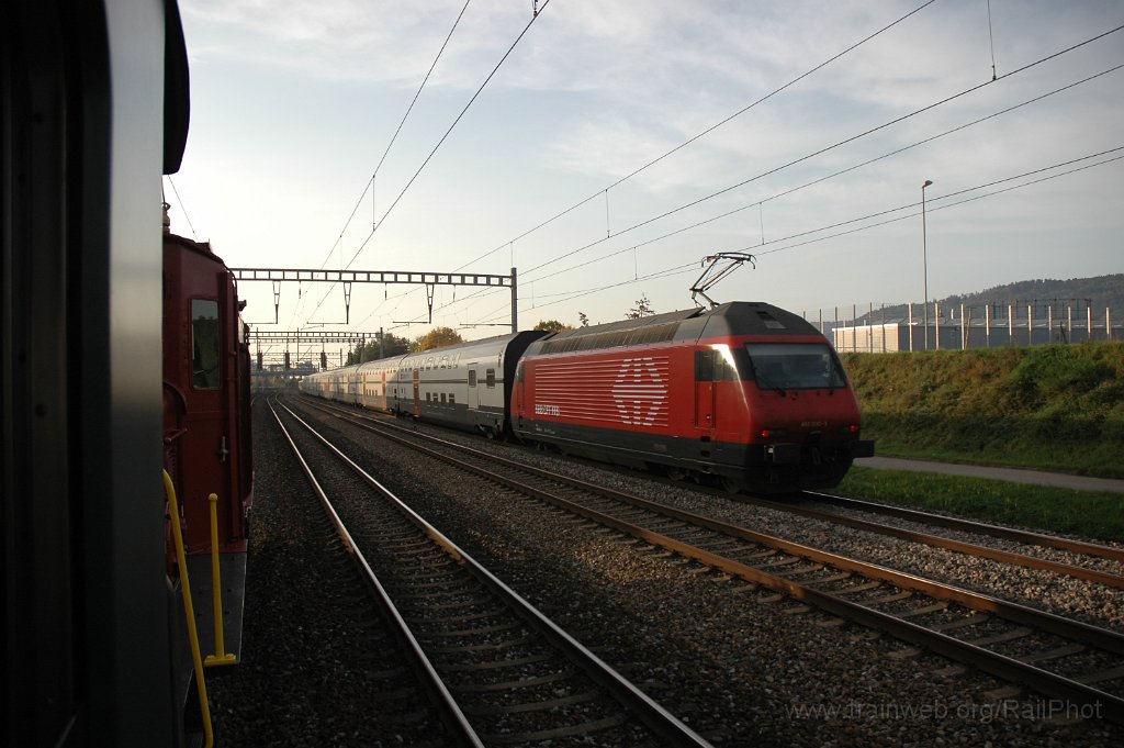 1584-0031-121008.jpg - OeBB De 6/6 15301 + SBB-CFF Re 460.000-3 "Grauholz" / Zürich-Mülligen 12.10.2008