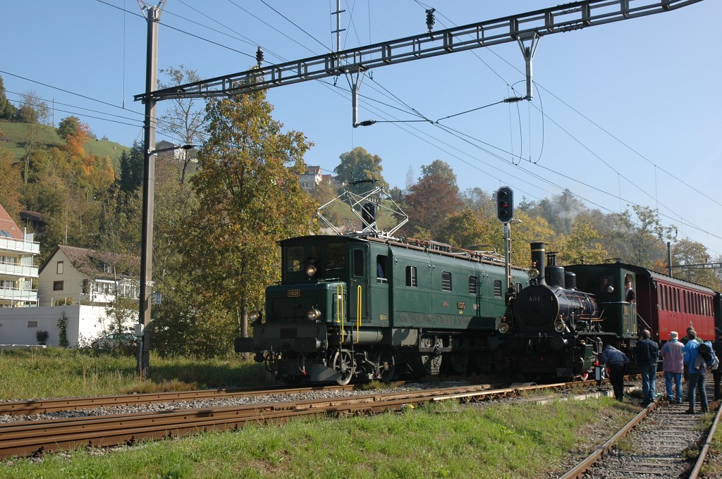 2233-0011-161011.jpg - Club Mikado 1244 Ae 4/7 11026 + DVZO Ec 3/3 401 "Bauma"