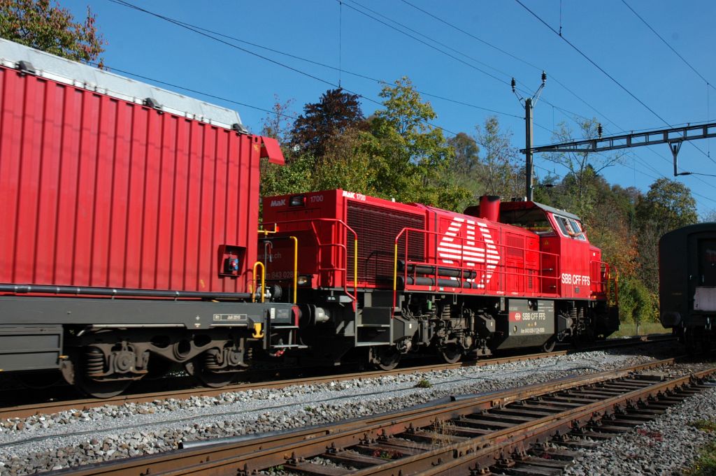 3350-0043-121014.jpg - SBB-CFF Am 843.028-2 / Bauma 12.10.2014