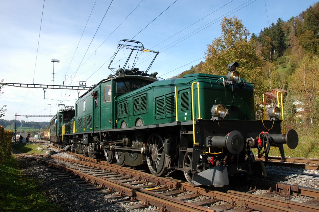 3351-0003-121014.jpg - SBB-CFF Be 6/8''' 13302 + Ae 4/7 10997 / Bauma 12.10.2014