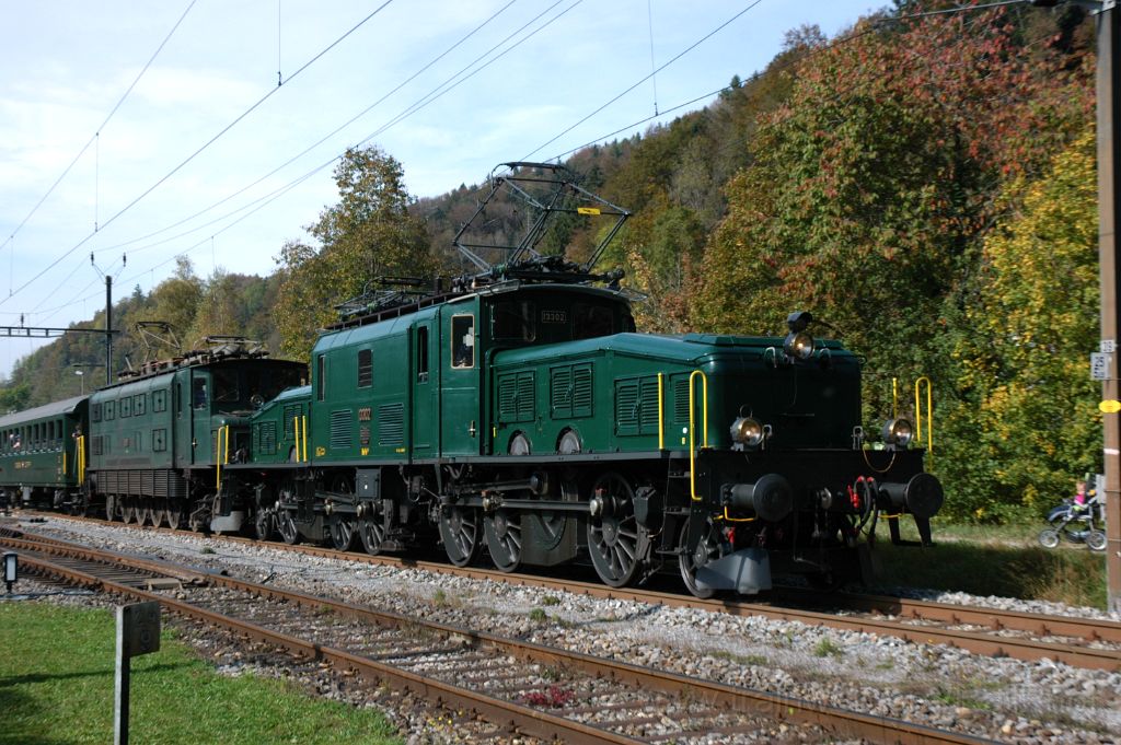 3351-0017-121014.jpg - SBB-CFF Be 6/8''' 13302 + Ae 4/7 10997 / Bauma 12.10.2014