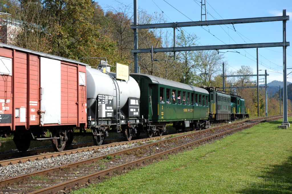 3351-0024-121014.jpg - SBB-CFF Be 6/8''' 13302 + Ae 4/7 10997 / Bauma 12.10.2014
