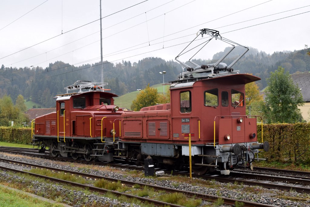 4185-0048-151016.jpg - DVZO Ee 3/3 16363 + Tem''' 354 / Bauma 15.10.2016