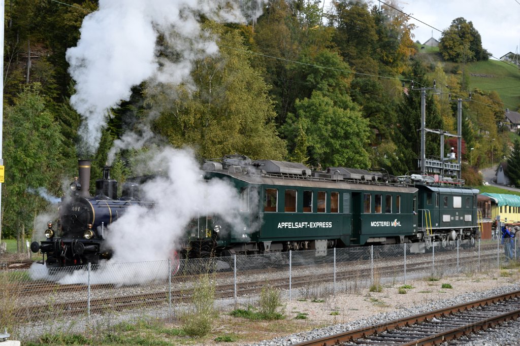 4200-0030-151016.jpg - DVZO Ec 3/3 401 "Bauma" + Eurovapor BDe 3/4 43 "Möhl Apfelsaft-Express" + DVZO Be 4/4 15 / Bauma 15.10.2016