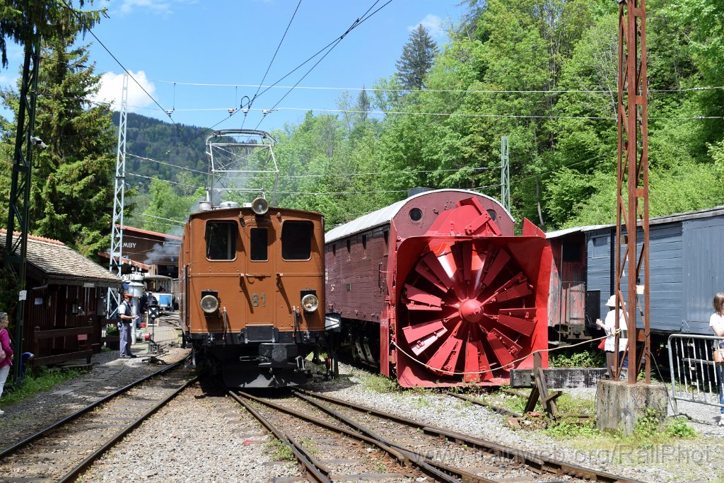 9134-0009-190524.jpg - RhB Ge 4/4 81 + RhB Xrotd 1052 / Chaulin 19.5.2024