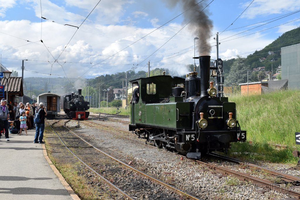 9139-0030-190524.jpg - LEB G 3/3 5 "Bercher" + SEG G 2x2/2 105 "Todtnau" / Blonay 19.5.2024