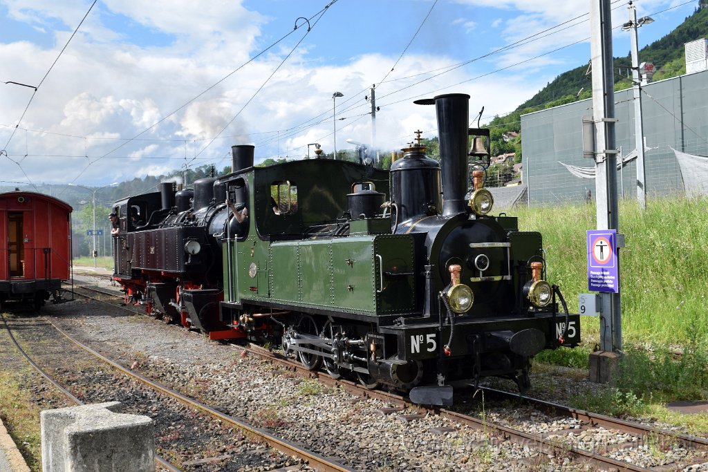 9140-0008-190524.jpg - LEB G 3/3 5 "Bercher" + SEG G 2x2/2 105 "Todtnau" / Blonay 19.5.2024