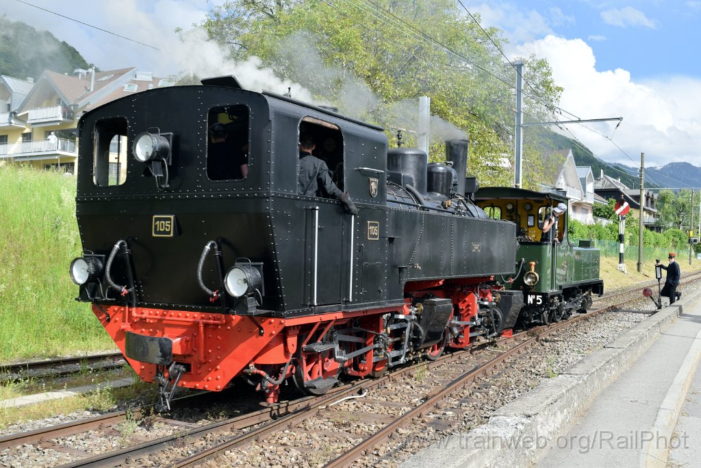 9140-0016-190524.jpg - LEB G 3/3 5 "Bercher" + SEG G 2x2/2 105 "Todtnau" / Blonay 19.5.2024