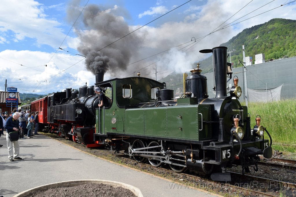9140-0045-190524.jpg - LEB G 3/3 5 "Bercher" + SEG G 2x2/2 105 "Todtnau" / Blonay 19.5.2024