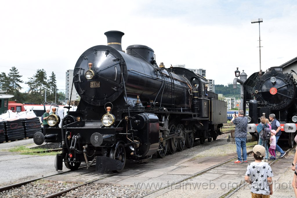 9115-0046-180524.jpg - SBB-CFF C 5/6 2978 + SNCF 141 R 1244 / Brugg 18.5.2024